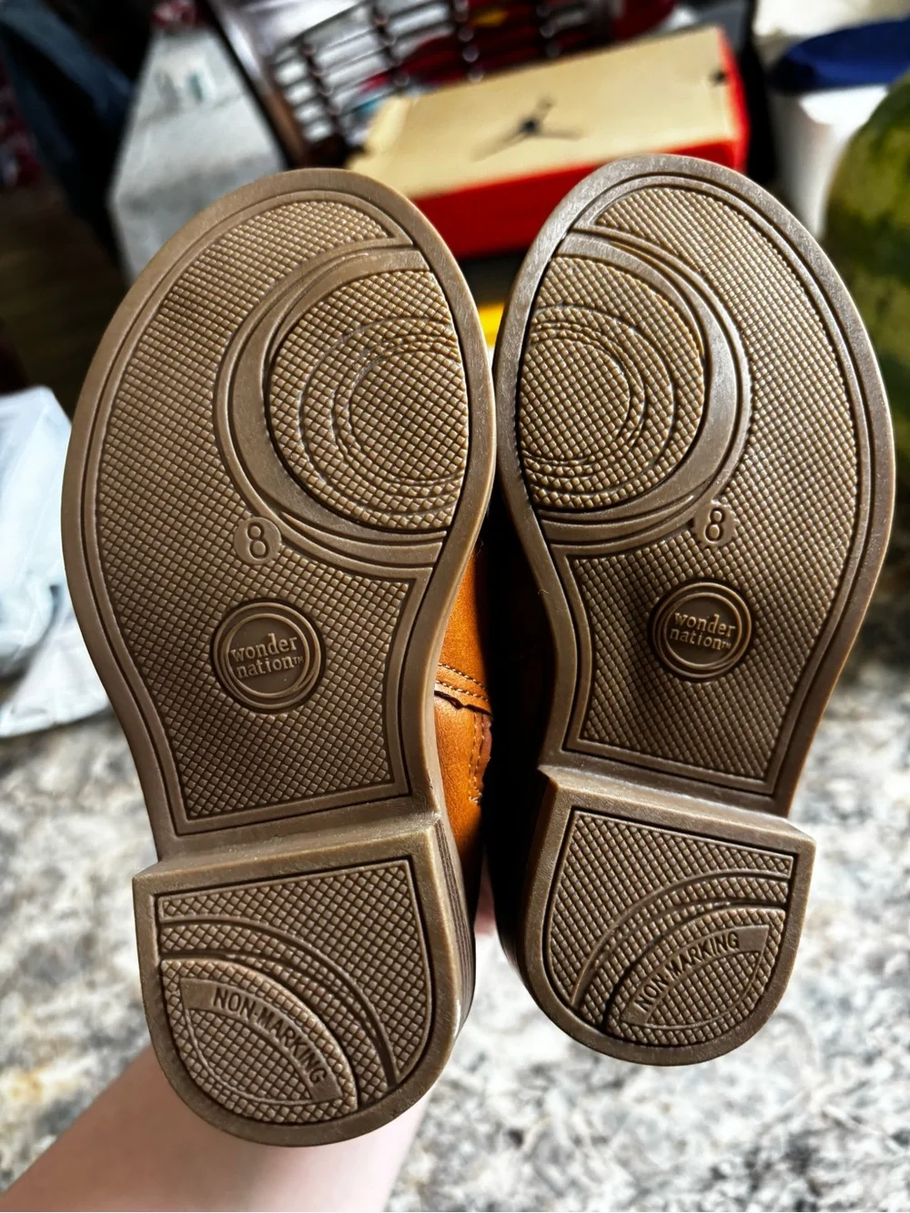 wonder nation Tan Chelsea Boots for Kids